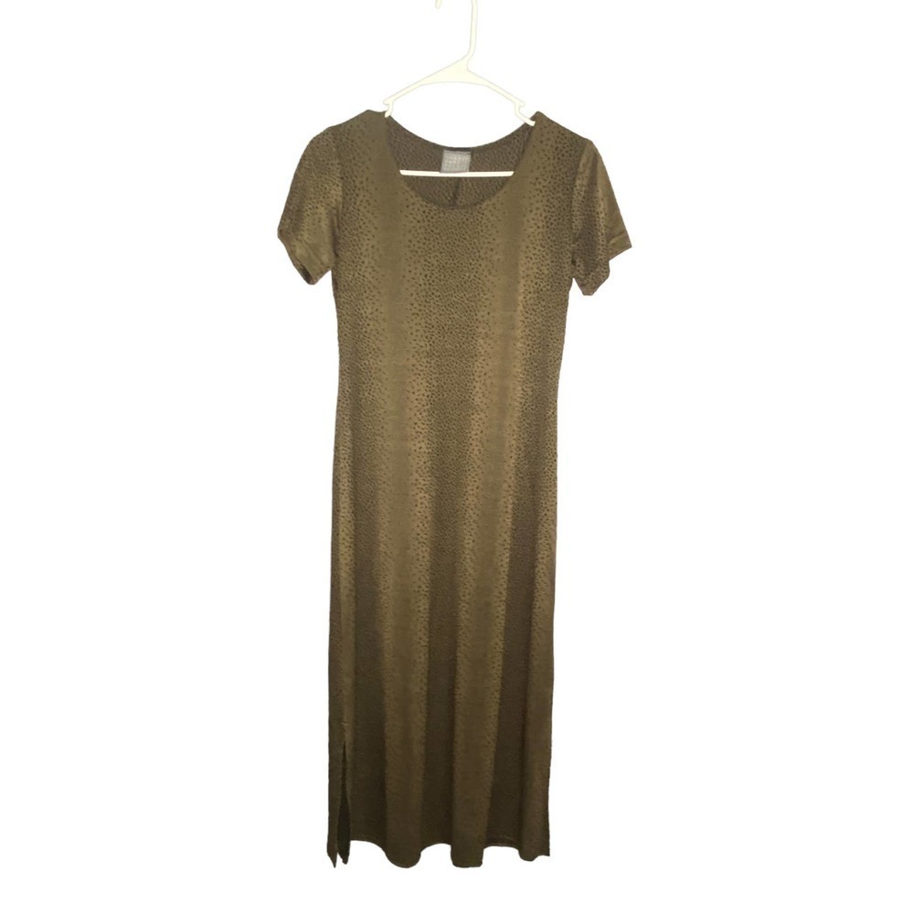 Rabbit Rabbit Rabbit Gold and Black Midi / Maxi Dress Size 12P